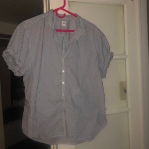 Gap gingham cuffed sleeve gap shirt size L